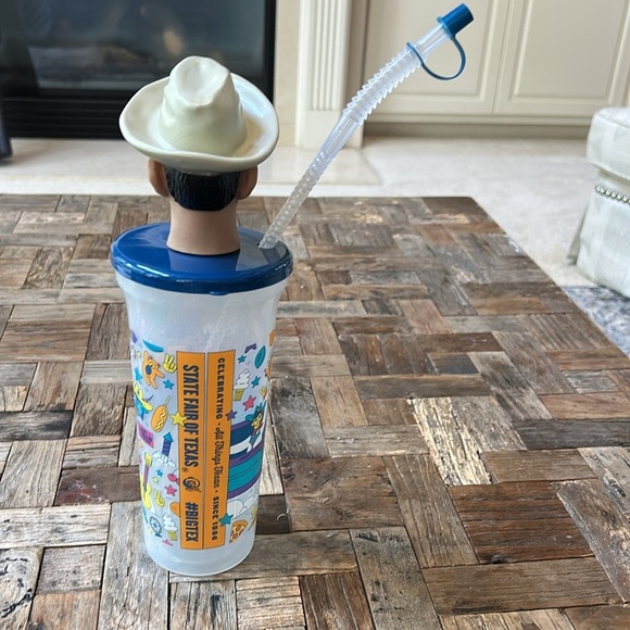 Big Tex State Fair of Texas Souvenir Plastic Cup 2024 with Straw - Picture 8 of 8